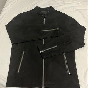 BANANA REPUBLIC FAUX SUEDE JACKET, SIZE LARGE